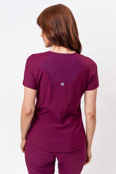 Dámska lekárska blúza Maevn Embrace Luna čerešňová červená-2