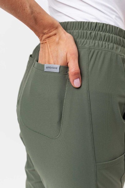 Dámske lekárske nohavice Maevn Embrace Mia olivkové-6