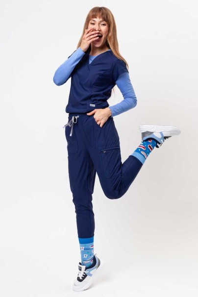 Dámske lekárske nohavice Maevn Embrace Mia námornícky modré-7