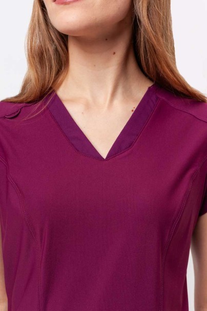 Lekárska dámska súprava Maevn Embrace (blúza Zoe, nohavice Mia) čerešňová červená-4