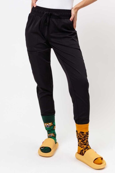 Dámska lekárska súprava Healing Hands (blúza Madison, nohavice Renee) čierna-14