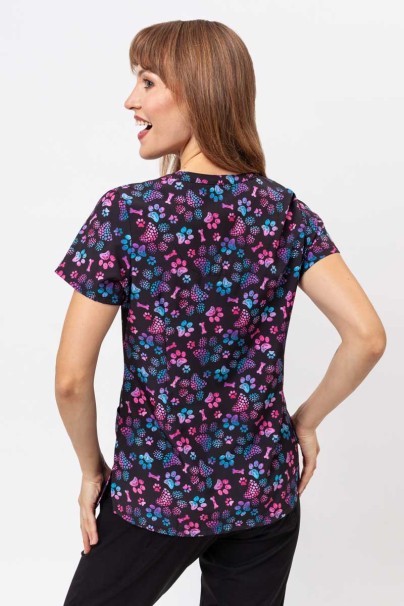 Dámska lekárska blúza Maevn Prints Ombre Paws-1