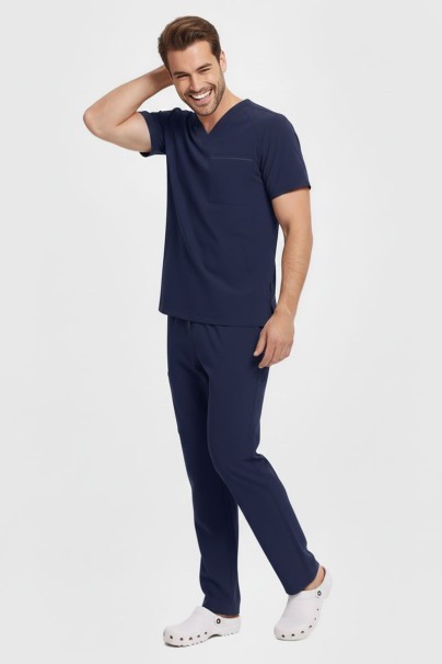 Pánska lekárska súprava Healing Hands (blúza Steven, nohavice Noah) námornícky modrá-2