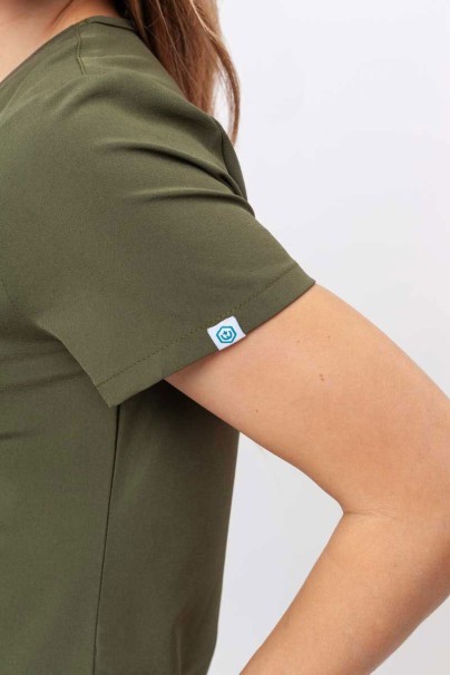 Dámska lekárska blúza Uniforms World 309TS™ Valiant olivková-3