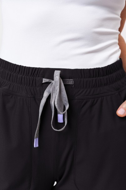 Lekárska dámska súprava Maevn Embrace (blúza Zoe, nohavice Mia) čierna-10