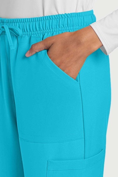 Dámska lekárska súprava Cherokee Ultra (blúzka V-neck, Cargo nohavice) tyrkysová-7
