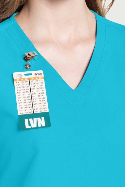 Dámska lekárska súprava Cherokee Ultra (blúzka V-neck, Cargo nohavice) tyrkysová-3