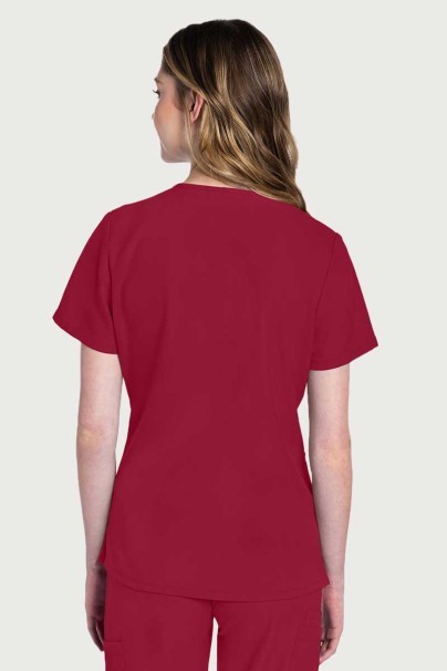 Dámska lekárska súprava Cherokee Ultra (blúzka V-neck, Cargo nohavice) červená-2