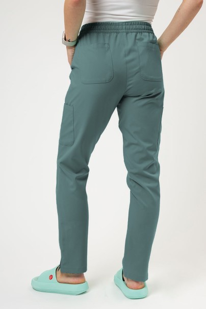 Lekárska súprava Maevn Momentum (blúzka Double V-neck, nohavice 6-pocket) pastelovo zelená-6