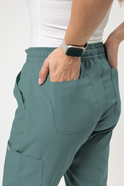 Lekárska súprava Maevn Momentum (blúzka Double V-neck, nohavice 6-pocket) pastelovo zelená-8