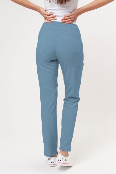 Lekárska súprava Maevn Momentum (blúzka Double V-neck, nohavice 6-pocket) pastelovo modrá-9