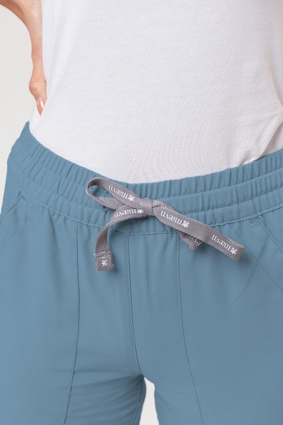 Lekárska súprava Maevn Momentum (blúzka Double V-neck, nohavice 6-pocket) pastelovo modrá-12
