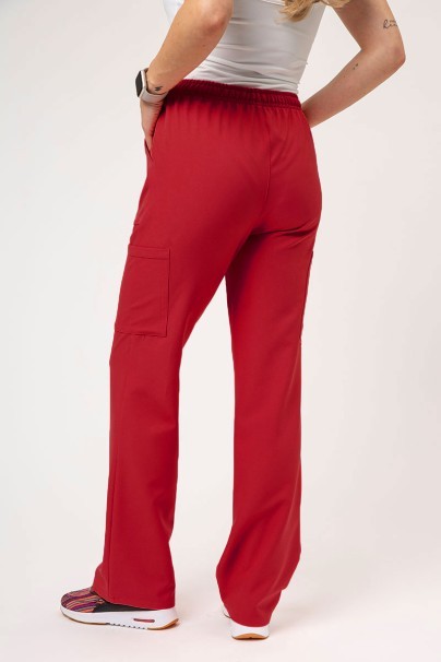 Dámske lekárske nohavice Cherokee Ultra Cargo červené-2