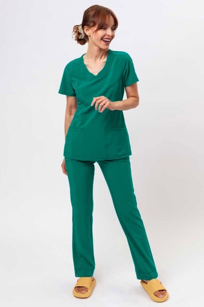 Dámske lekárske nohavice Cherokee Infinity Slim Pull-on zelené-2