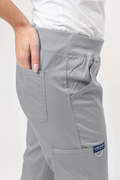 Dámska lekárska súprava Cherokee Revolution (blúzka Mock, nohavice Straigh) svetlo šedá-9