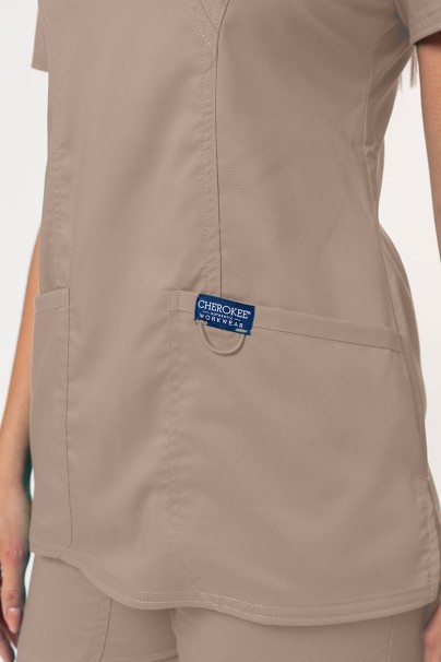 Dámska lekárska súprava Cherokee Revolution (blúzka Mock, nohavice Straigh) béžová-5