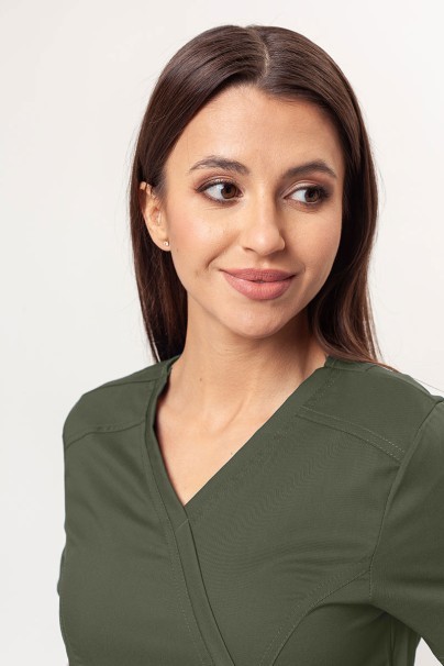 Dámska lekárska súprava Cherokee Revolution (blúzka Mock, nohavice Straigh) olivková-4