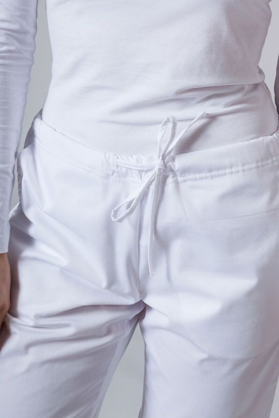 Univerzálne lekárske nohavice Sunrise Uniforms biele-2