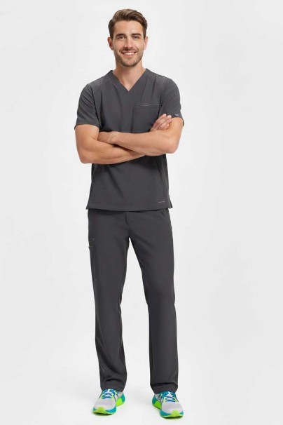 Pánska lekárska súprava Healing Hands (blúza Steven, nohavice Noah) šedá-2