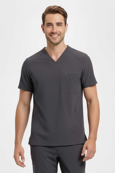 Pánska lekárska súprava Healing Hands (blúza Steven, nohavice Noah) šedá-3