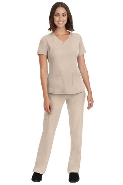 Dámska lekárska blúza Healing Hands Monica V-neck béžová-2