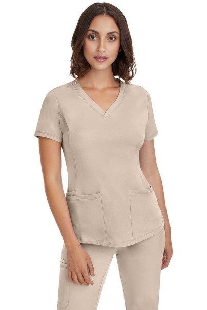 Dámska lekárska blúza Healing Hands Monica V-neck béžová-2