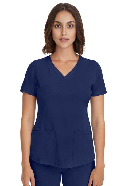 Dámska lekárska blúza Healing Hands Monica V-neck námornícky modrá-2