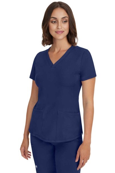 Dámska lekárska blúza Healing Hands Monica V-neck námornícky modrá-2