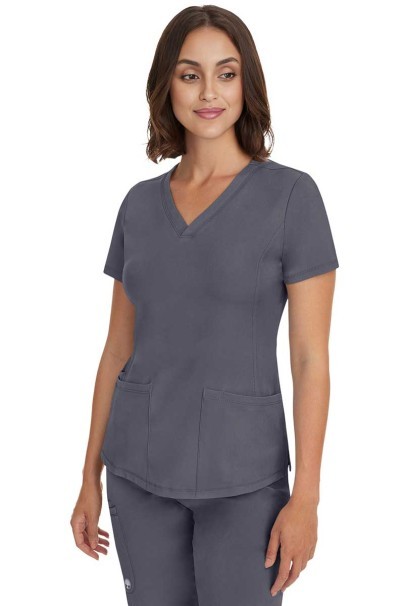 Dámska lekárska blúza Healing Hands Monica V-neck šedá-2