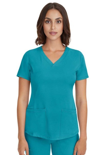Dámska lekárska blúza Healing Hands Monica V-neck morsky modrá-3