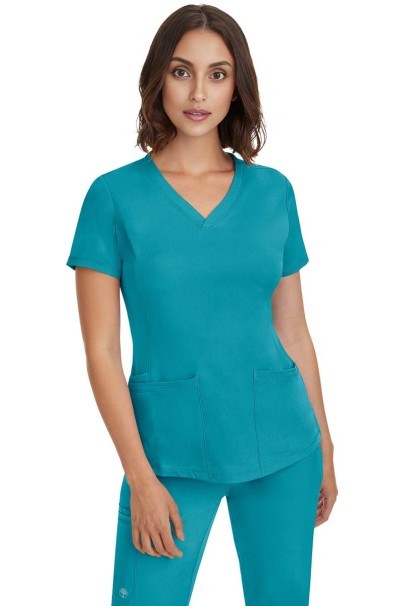 Dámska lekárska blúza Healing Hands Monica V-neck morsky modrá-2