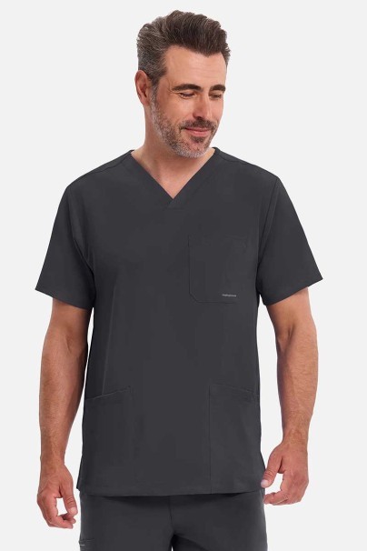 Pánska lekárska blúza Healing Hands Matthew V-neck šedá-2