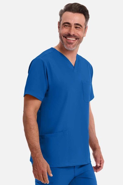 Pánska lekárska blúza Healing Hands Matthew V-neck královsky modrá-1