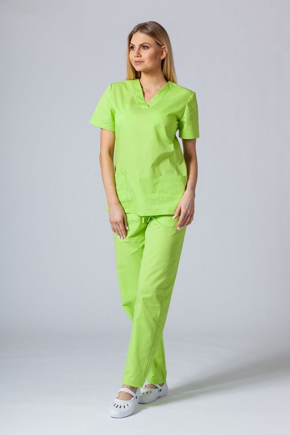 Lekárska dámska blúzka Sunrise Uniforms Basic Light limetková-4