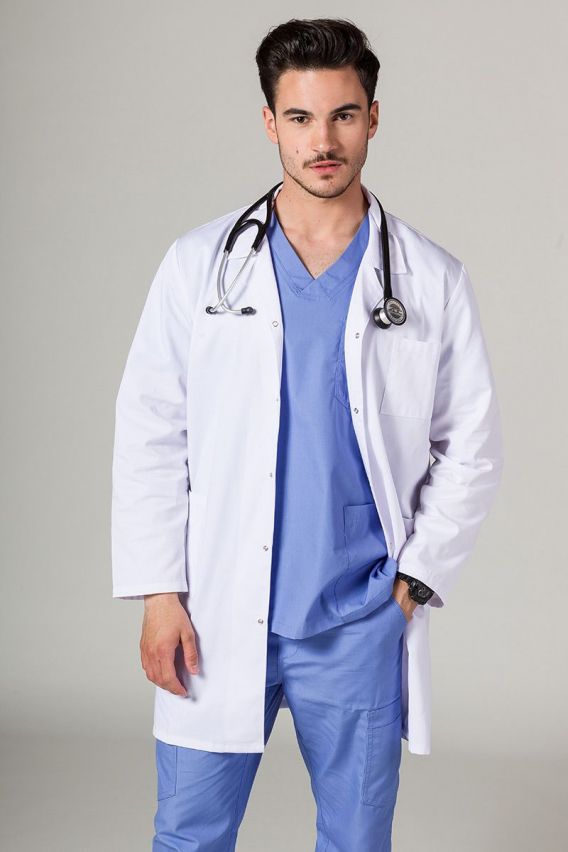 Lekársky pracovný plášť Sunrise Uniforms biely-1