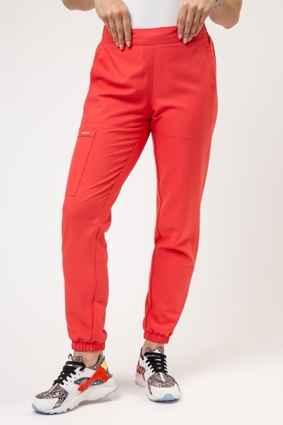 Dámska lekárska súprava Cherokee Ultra (blúza V-neck, nohavice Jogger) koralová-7
