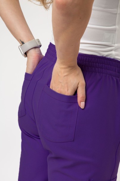 Dámske lekárske nohavice Cherokee Ultra Cargo fialové-2