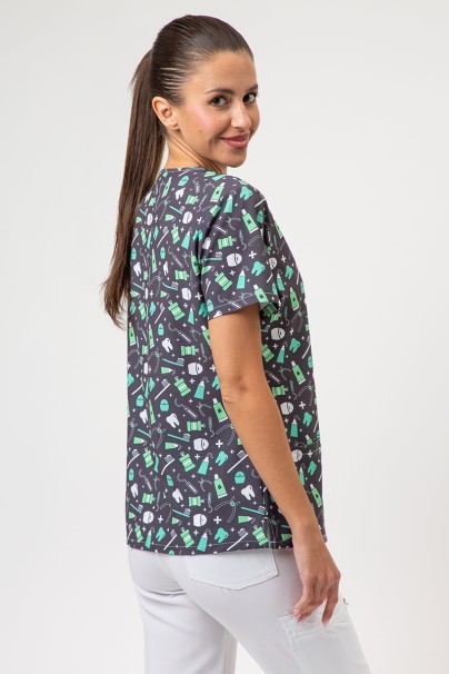 Dámska lekárska blúza Sunrise Uniforms Prints Mint Meds-2