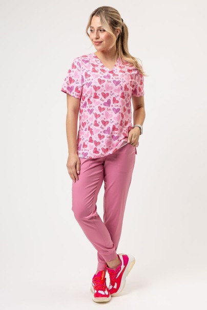 Dámska lekárska blúza Sunrise Uniforms Prints Heart Notes-4