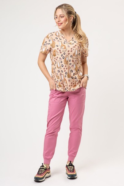 Dámska lekárska blúza Sunrise Uniforms Prints Purrfect Relax-2