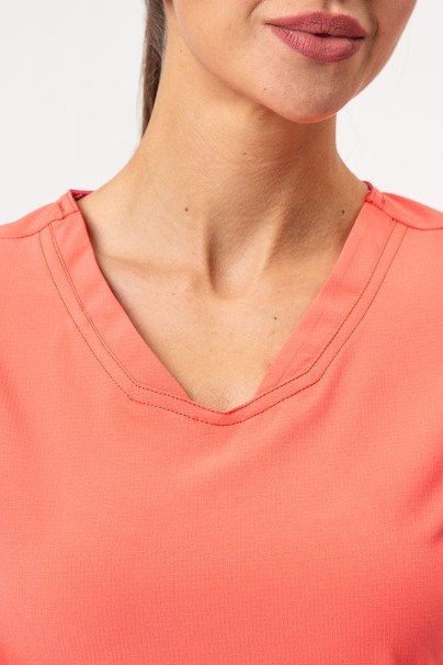 Dámska lekárska blúza Heartsoul Break on Through V-neck koralová-3