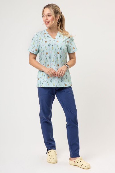 Dámska lekárska blúza Sunrise Uniforms Prints Dental Friends-2