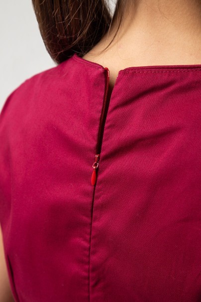 Dámske lekárske šaty Sunrise Uniforms Elite burgundové-2
