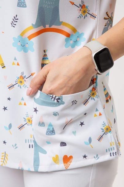 Dámska lekárska blúza Sunrise Uniforms Prints Bear Camp-4