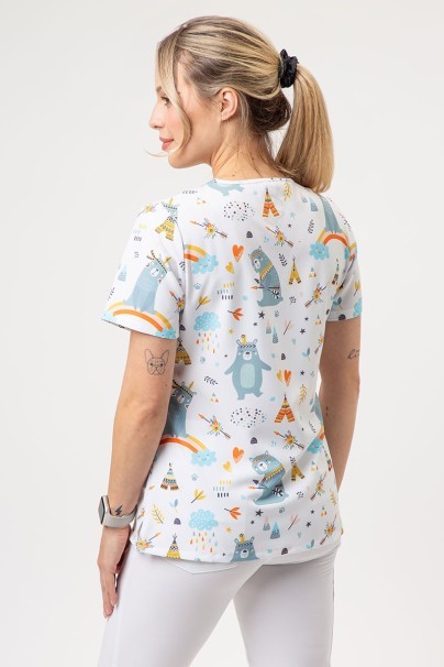Dámska lekárska blúza Sunrise Uniforms Prints Bear Camp-2