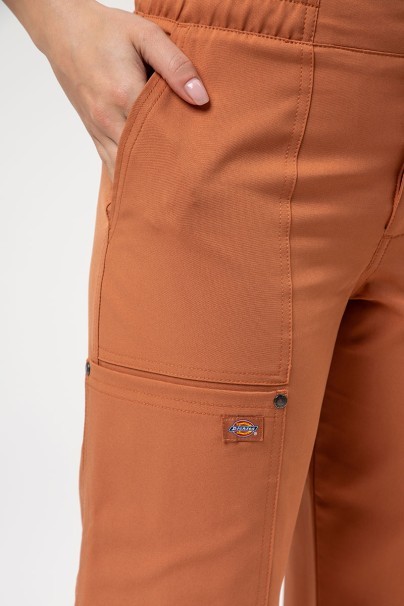 Dámske lekárske nohavice Dickies EDS NXT Wide Leg hnedé-2
