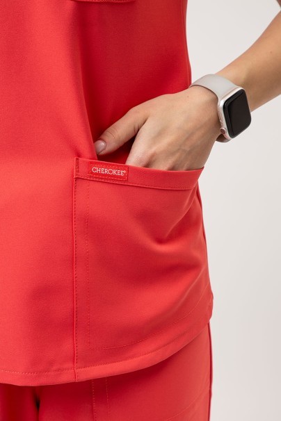 Dámska lekárska blúza Cherokee Ultra 3-pocket koralová-4