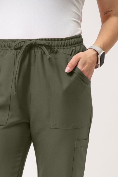 Dámske lekárske nohavice Cherokee Ultra Cargo olivkové-2