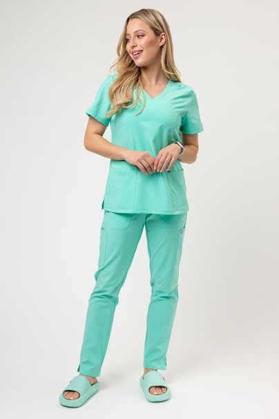 Lekárska dámská blúzka Maevn Momentum Double V-neck mätová-2