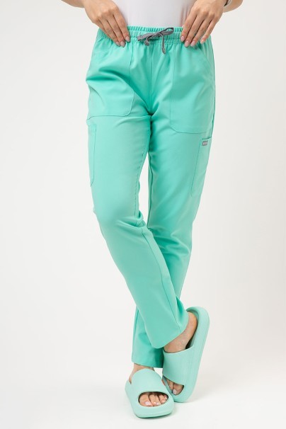 Lekárska súprava Maevn Momentum (blúzka Double V-neck, nohavice 6-pocket) mätová-6